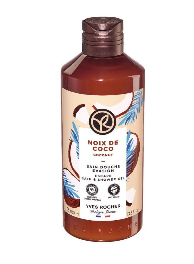 Yves Rocher BATH AND SHOWER GEL COCONUT 400 ML BOTTLE - Image 3