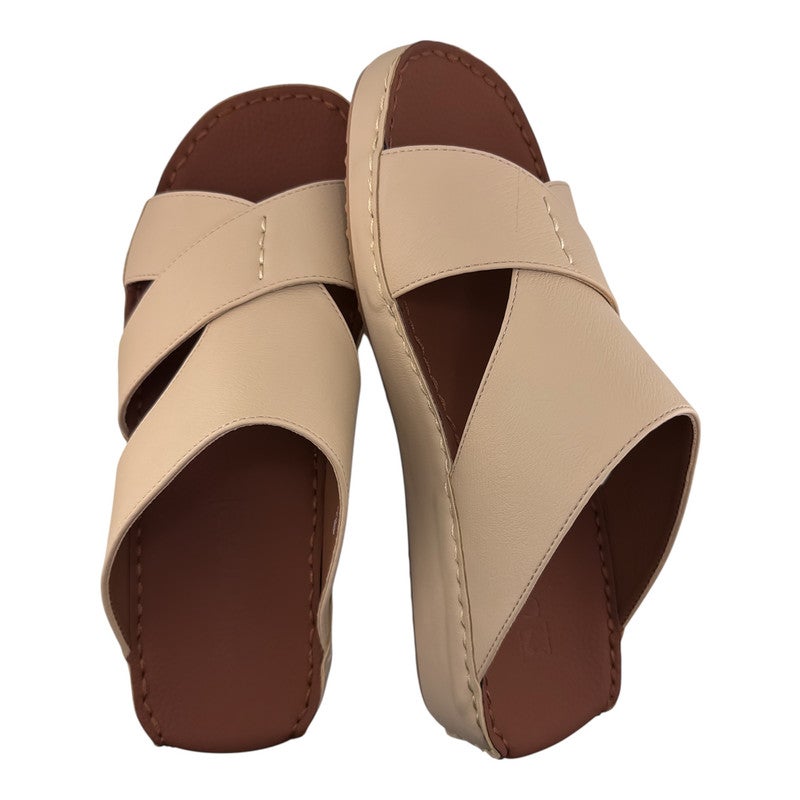 AET A E T Handmade Arabic Sandals For Men | Outdoor Mens Slippers | Genuine PU Leather With Buckle - Image 2
