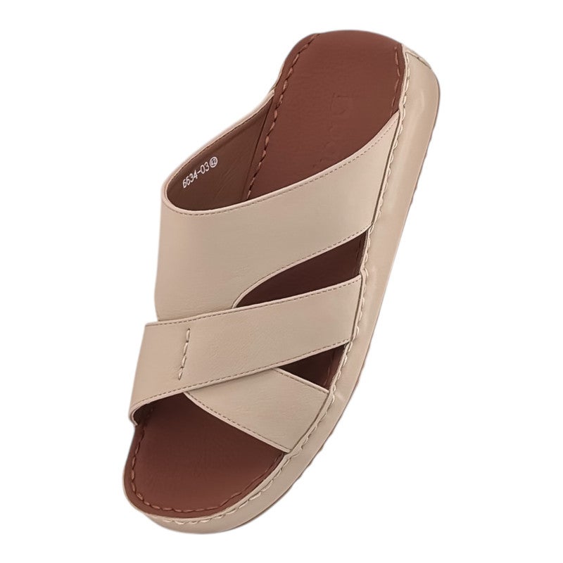 AET A E T Handmade Arabic Sandals For Men | Outdoor Mens Slippers | Genuine PU Leather With Buckle - Image 3