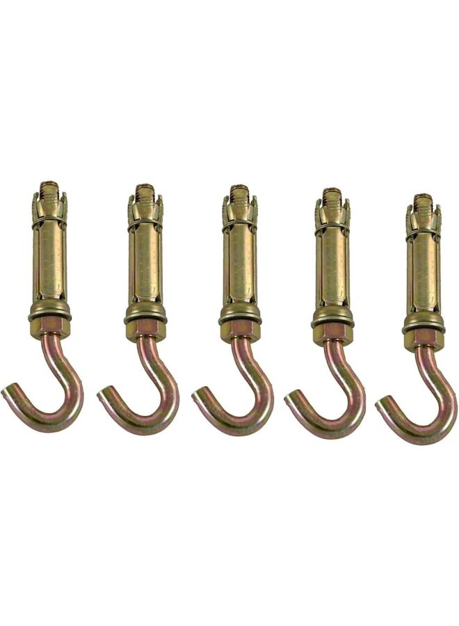 Royal Apex High Strength Metal Sleeve Shield Closed Hook/Eye Hook Open Hook Anchor Bolt Pack Of 5 Open Hook 12 Mm - Image 1