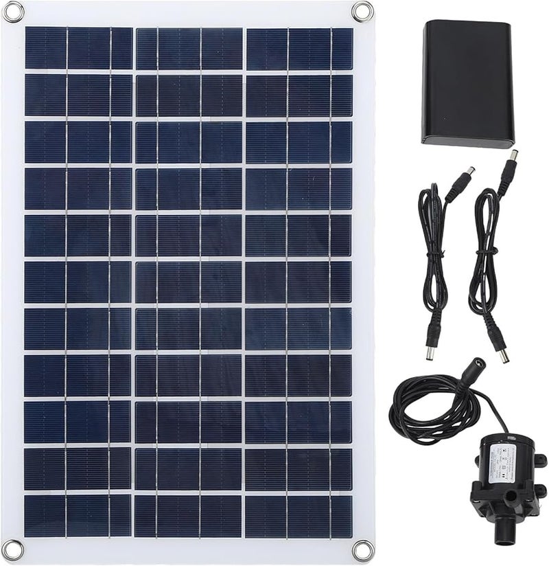 مجموعة مضخة المياه الشمسية 12 فولت 800 لتر/ساعة عالية الكفاءة للبرك والحدائق وحمامات الطيور - Image 2