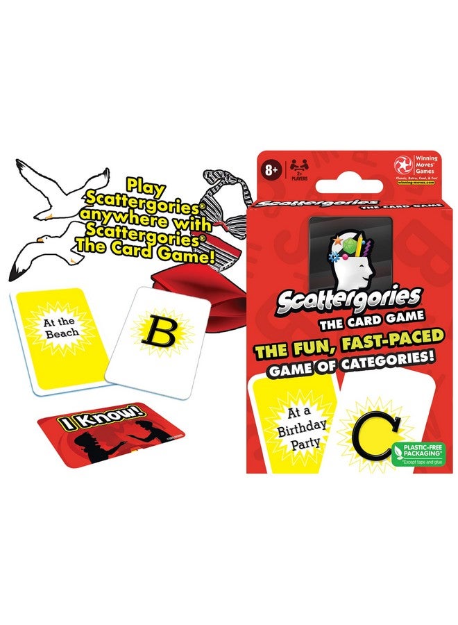 Winning Moves Scattergories The Card Game, Fast-Paced Play At Once Card Game of Categories, for 2 or More Players, Ages 8+ - Image 1