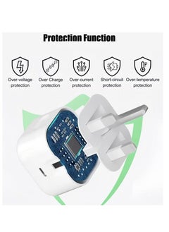Generic 20W USB-C fast charging head, compatible with the entire iPhone 16 to 11 series, iPad, etc., allowing your Apple devices to "recharge" quickly.  - Image 5