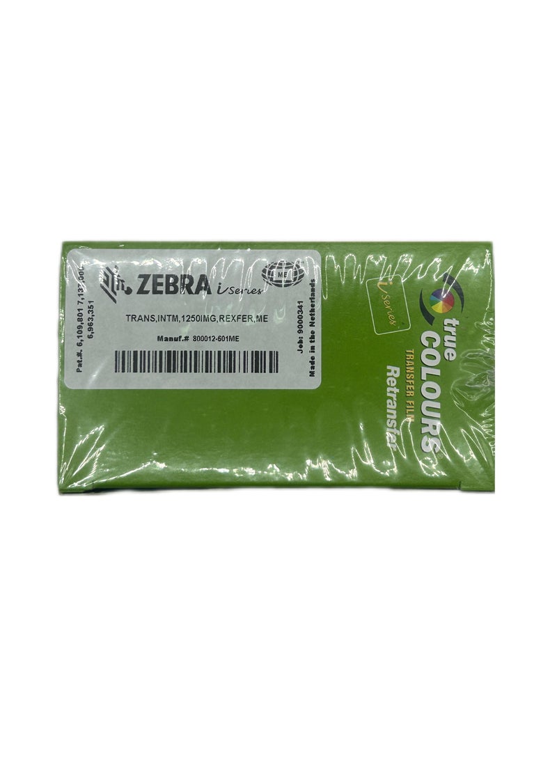ZEBRA Zebra 800012-601 Transfer Film ZXP Series 8, 1825 Labels per Roll.  - Image 2