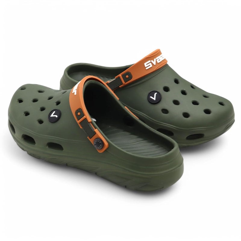 SVAAR صنادل سفاار للرجال خفيفة الوزن فائقة النعومة قابلة للتنفس ومقاومة للماء مع حزام خلفي قابل للتعديل باللون الأزرق المائي - Image 4