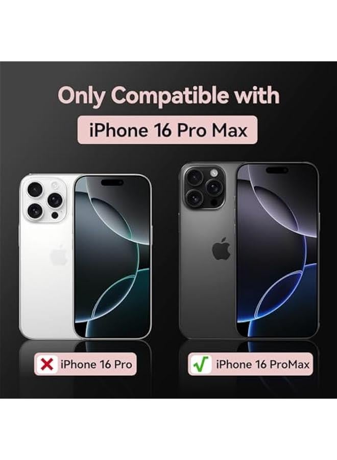 T Tersely for iPhone 16 Pro Max Soft TPU Case with Magnetic Adsorption, Adjustable Crossbody Strap, Neck Cord Lanyard and Wrist Tether Safety Straps for iPhone 16 Pro Max (Rose Gold) - Image 2