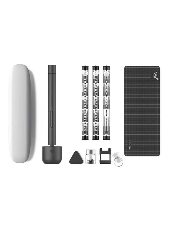 NIBEMINENT Electric Screw Driver Kit Black/White 27x6x11.3cm  - Image 1