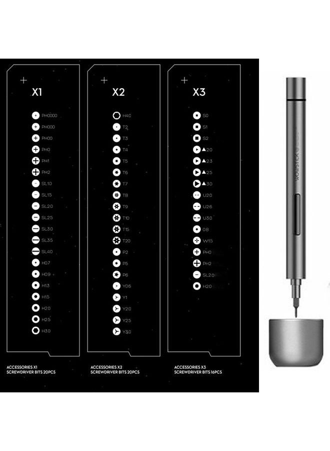 NIBEMINENT Electric Screw Driver Kit Black/White 27x6x11.3cm  - Image 4