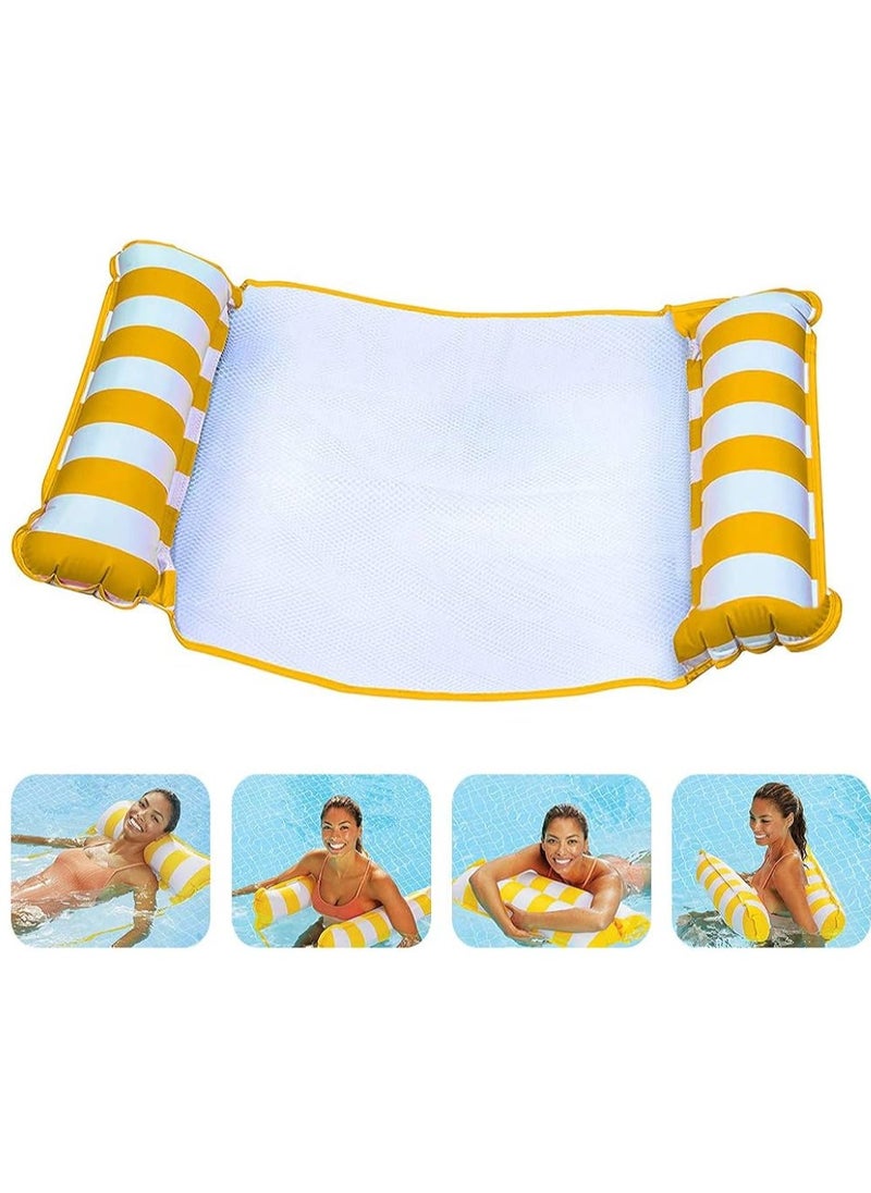 4-in-1 Pool Float: Inflatable Water Hammock, Lounge Chair, Adult Float, and Saddle for Swimming and Recreation