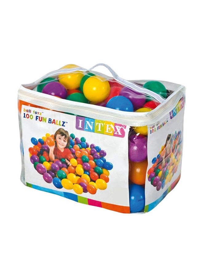INTEX 100-Piece Coloured Ball Set 48.3x43.2x30.5cm - Image 1
