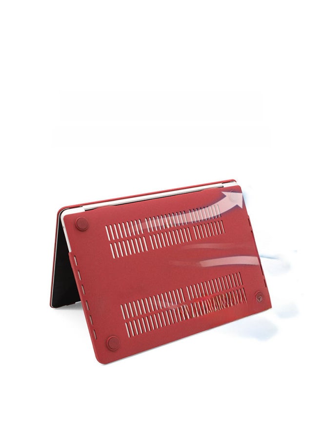 Generic - Protective Case For Apple Computer Macbookair Protective Case Quicksand Pro13 Apple Notebook Protective Case-Color:Quicksand Hollow-wine Red (spot)-Applicable Model:2019-2016pro15(A1707/A1990) - Image 1