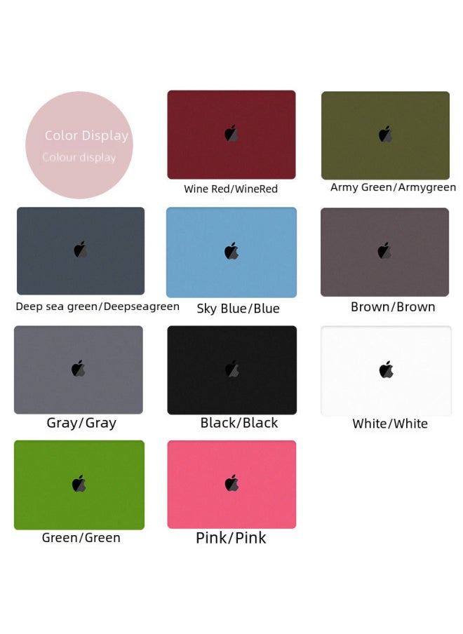 Generic - Protective Case For Apple Computer Macbookair Protective Case Quicksand Pro13 Apple Notebook Protective Case-Color:Quicksand Hollow-wine Red (spot)-Applicable Model:2019-2016pro15(A1707/A1990) - Image 1