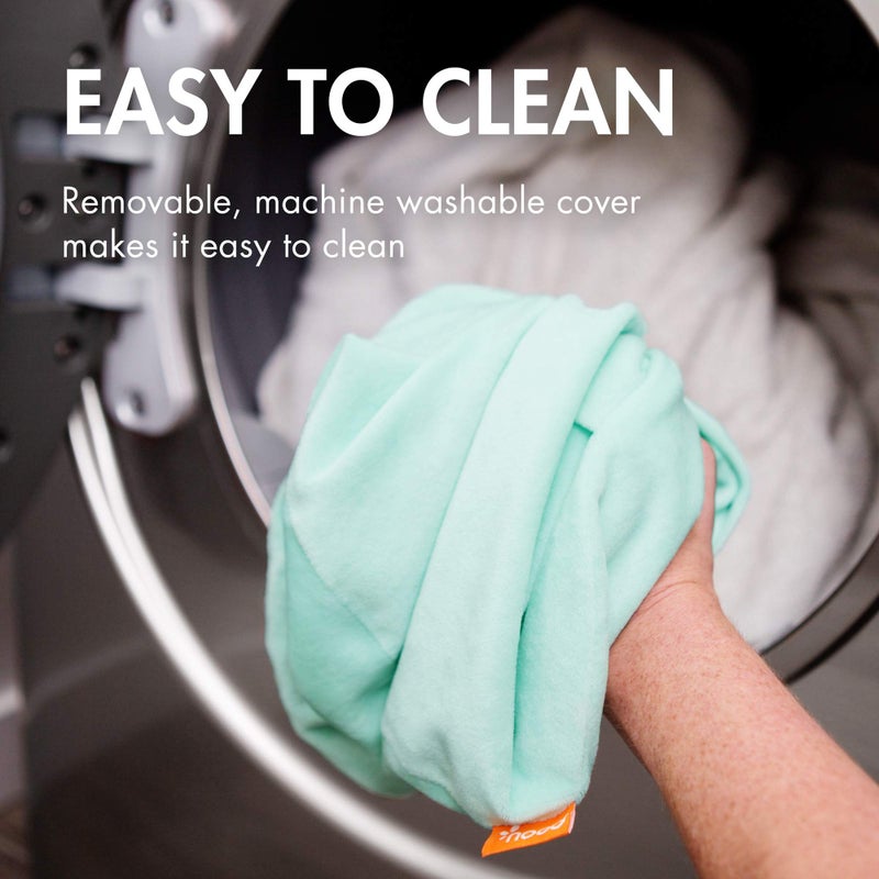 Boon Puff Inflatable Baby Bather - Infant Bathtub Includes Microfleece Cover and Contoured Sides - Inflatable Baby Bathtub for Newborns and Infants - Image 4