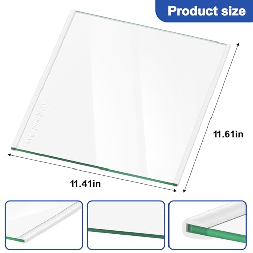FBULWSEC UPGRADED W11130202 Freezer Glass Shelf, Fridge Tempered Glass Shelf for Whirlpool Freezer Shelf Replacement, Refrigerator Glass Door Shelf Parts Replaces W10527848, 4545865, EAP12347521, WRS571CIHZ04 - Image 4