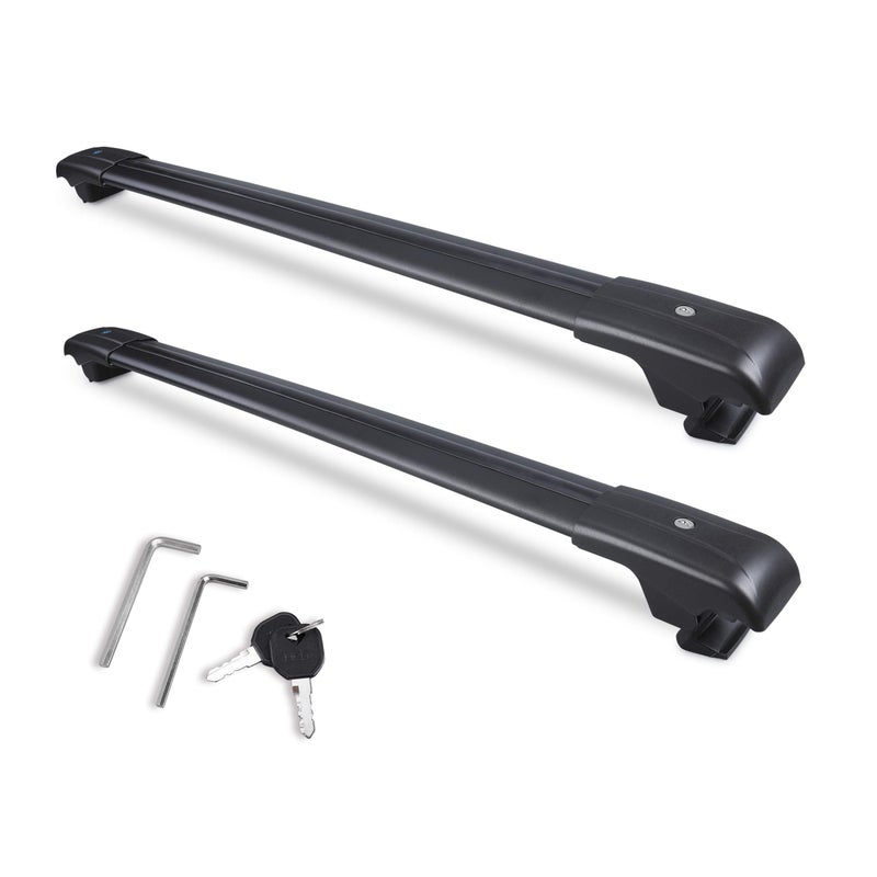 Autekcomma Max Loading 260lb Heavy Duty Lockable Roof Rack Cross Bars Replacement for Forester 20142024 Crosstrek 20132017Impreza 20122021 Black with AntiTheft Locks ONLY FIT Factory Rails