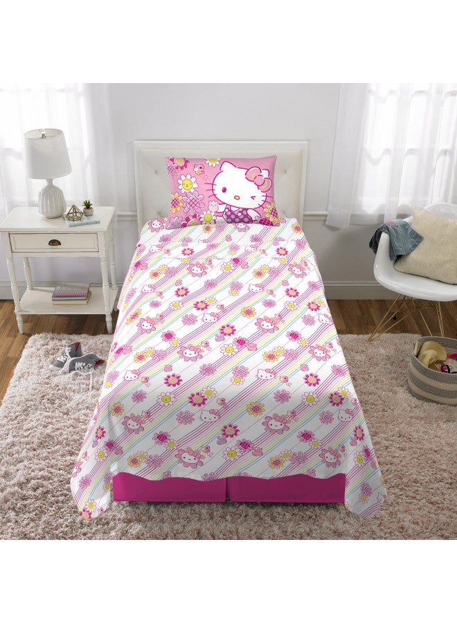 Franco Franco Kids Bedding Super Soft Microfiber Sheet Set, Twin, Hello Kitty - Image 5