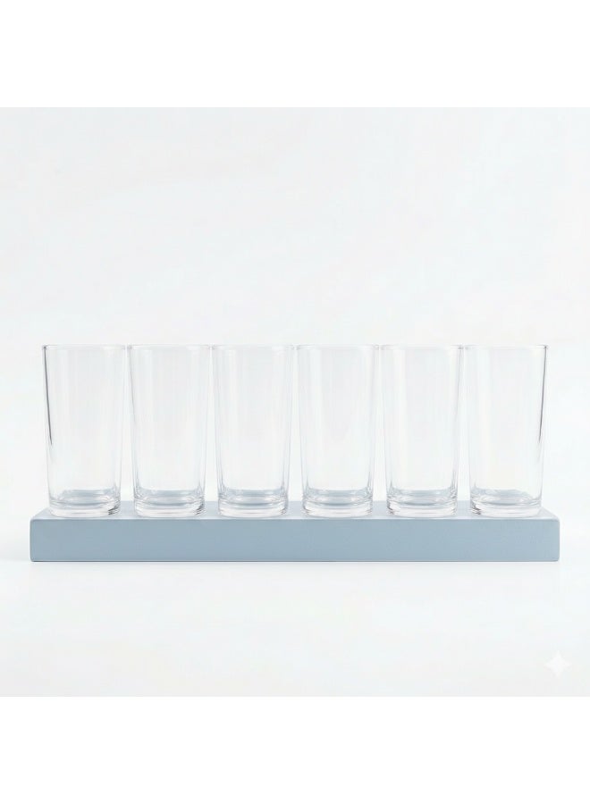 Home Pro 6-Piece AcryliCup Set – Modern Drinking Cups for Juice, Water & Beverages - Image 1