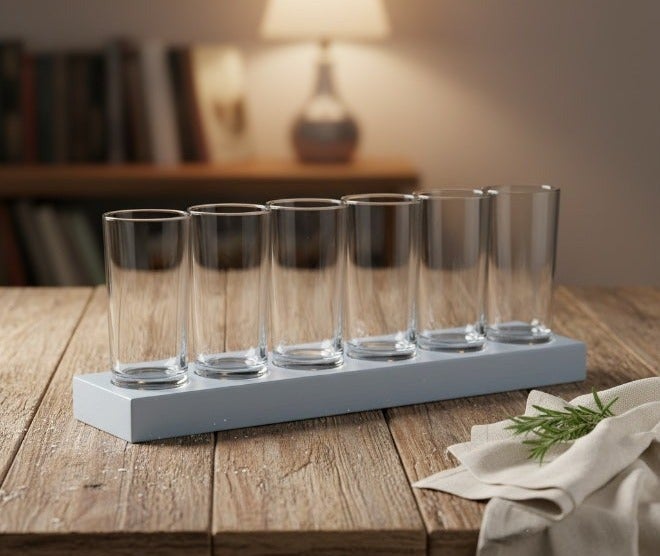 Home Pro 6-Piece AcryliCup Set – Modern Drinking Cups for Juice, Water & Beverages - Image 4