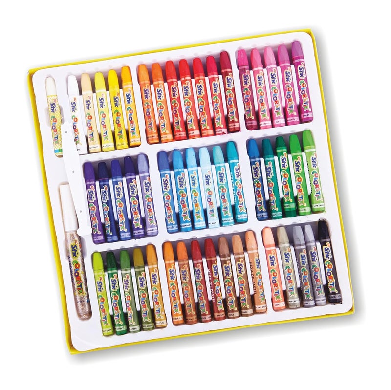 STIC Oil Pastel50 Hexagonal Colours Set For Artist Kids Paint Shades Pen Box Crayons Spray Gift Color Pastel Drawing Acrylic Brush Water Art Book Pen Items Paper Craft Birthday Product,Multi-coloured - Image 2