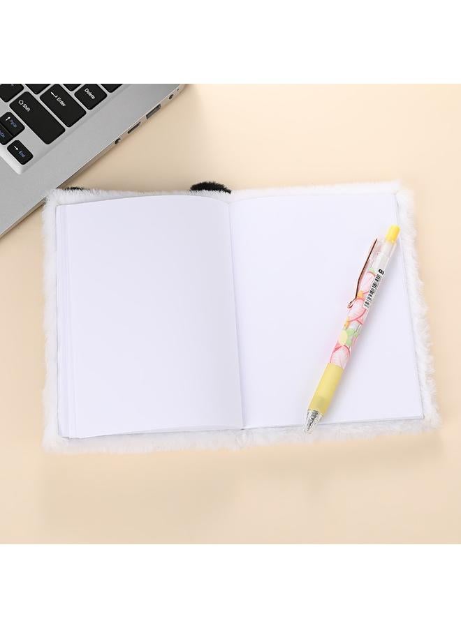 Bluejw Cross-border New Cartoon Panda Plush Notebook Journal Cute Ear Notepad Student Activity Gift - Image 4