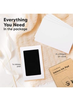 KeaBabies KeaBabies 1-Pack Inkless Hand and Footprint Kit - Ink Pad for Baby Hand and Footprints - Dog Paw Print Kit, Dog Nose Print Kit - Baby Footprint Kit, Clean Touch Baby Handprint Kit, Mother's Day Gift  - Image 3