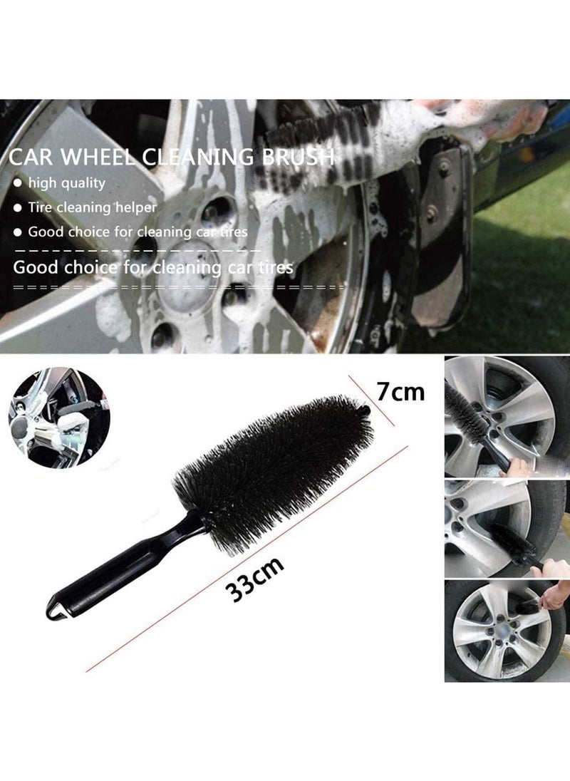 SYOSI Car Wheel Cleaning Brush Set Washing Tool Rim Cleaner for Alloy Wheel Motorcycle or Bicycle Tire 3 Pieces  - Image 4
