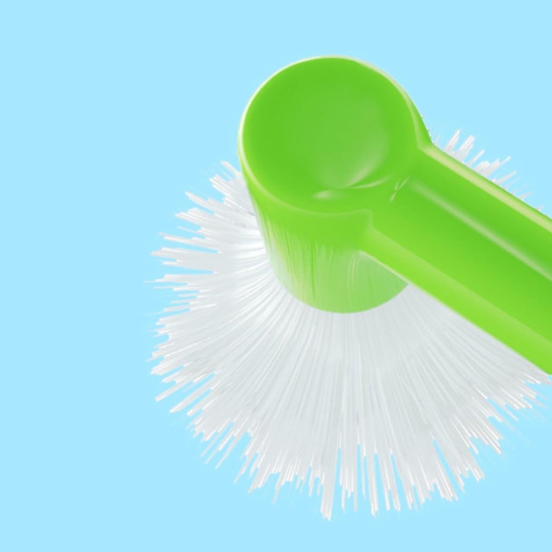 فرشاة أسنان COLLBATH ذات رأسين، فرشاة لتنظيف المساحات بين الأسنان، 4 قطع فرشاة أسنان مدمجة ومخروطية الشكل، مقاومة للتآكل، مناسبة للعناية بالفم أثناء السفر والاستخدام المنزلي لتنظيف الأسنان - Image 4