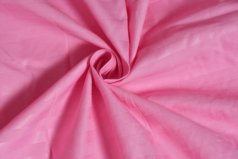 TIB Glace Cotton Feel Pillow Covers | Soft Satin Striped Pillow Cases | Pillow Cover Set of 4-17× 28 Inches, Pink - Image 3