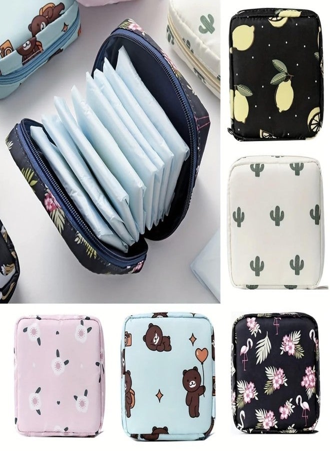 CALVYNORA Period Pouch Storage for Women 2 PCS Set | Sanitary Pad Pouch, Storage Bag, Reusable Waterproof Period Bag for Pads, Tampons, Cups, Panty Liners | Travel & Daily Use - Image 4