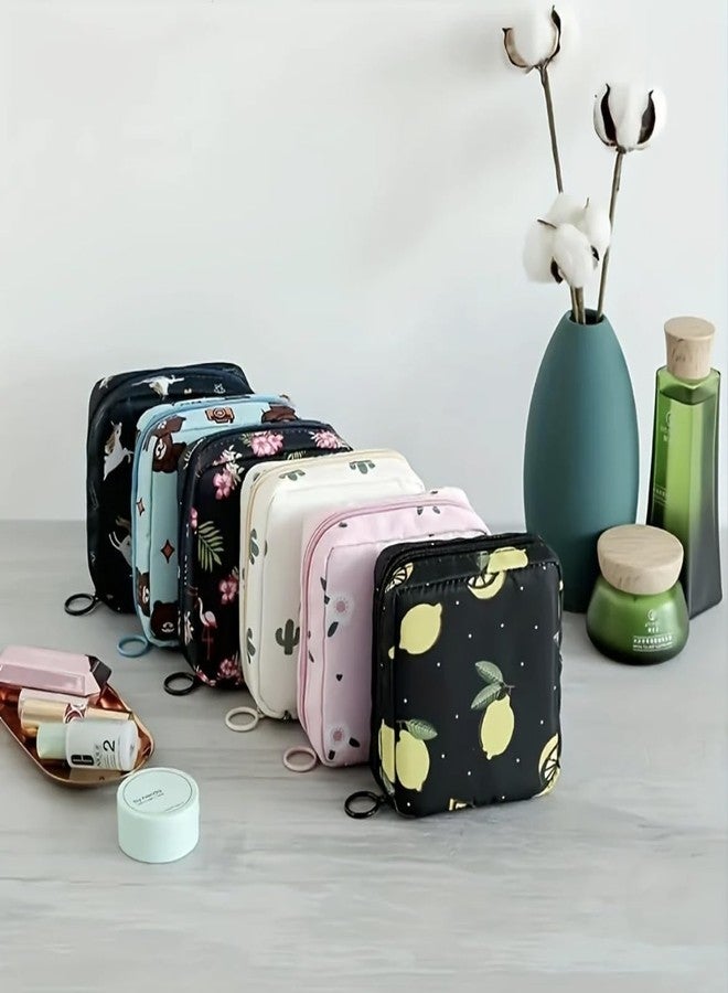 CALVYNORA Period Pouch Storage for Women 2 PCS Set | Sanitary Pad Pouch, Storage Bag, Reusable Waterproof Period Bag for Pads, Tampons, Cups, Panty Liners | Travel & Daily Use - Image 2