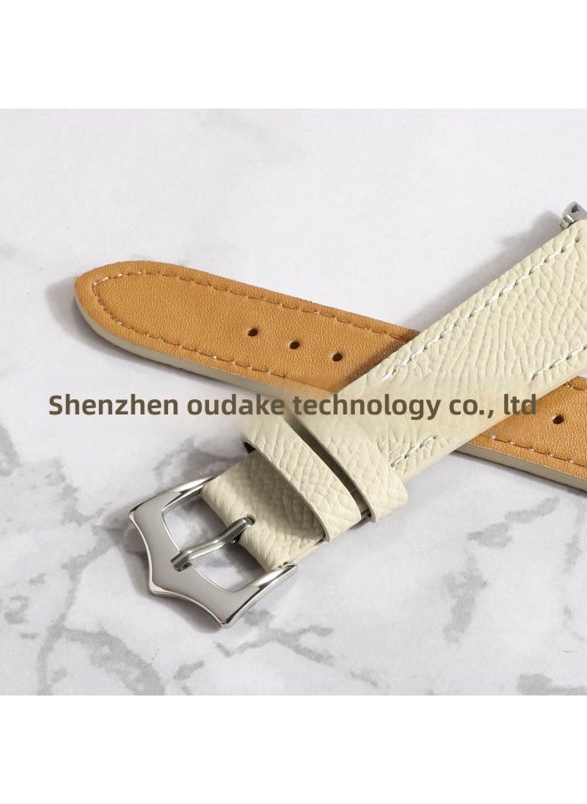 Generic - Suitable For Apple Palm Print Leather Watch With For Apple Watch8/SE/7/6/5/4321 Manufacturers In Stock-Color:42/44/45/46/49mm Brown - Image 1