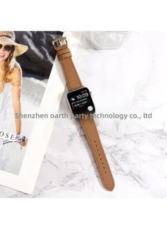 Suitable For Apple Palm Print Leather Watch With For Apple Watch8/SE/7/6/5/4321 Manufacturers In Stock-Color:42/44/45/46/49mm Brown