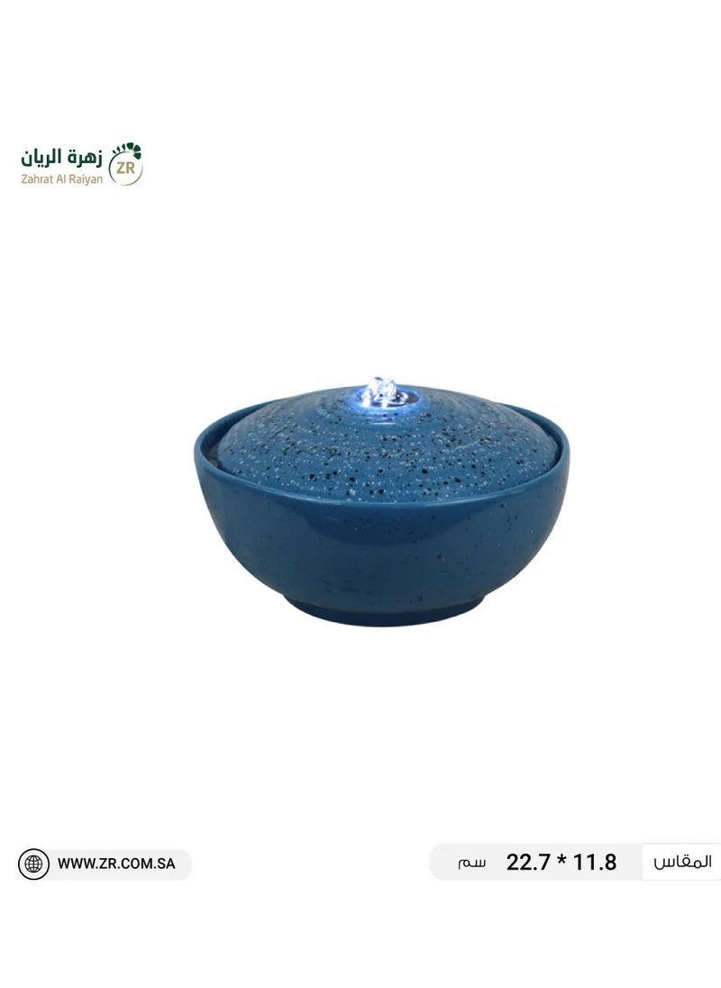 Zahrat Al Raiyan Bowl-Shaped Ceramic Tabletop Fountain 