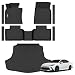 XEEQQMO Floor Mats Trunk Mat for 2025 2026 Toyota Camry All Weather TPE Protection Floor Liners Full Set with Cargo Liner for 2026 Toyota Camry Accessories - Image 2