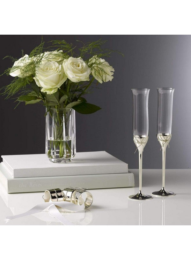 Wedgwood Vera Wang Wedgwood Love Knots Toasting Flute Pair  - Image 2