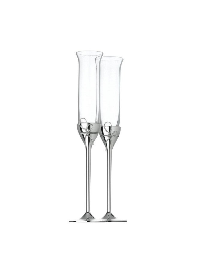 Wedgwood Vera Wang Wedgwood Love Knots Toasting Flute Pair  - Image 1
