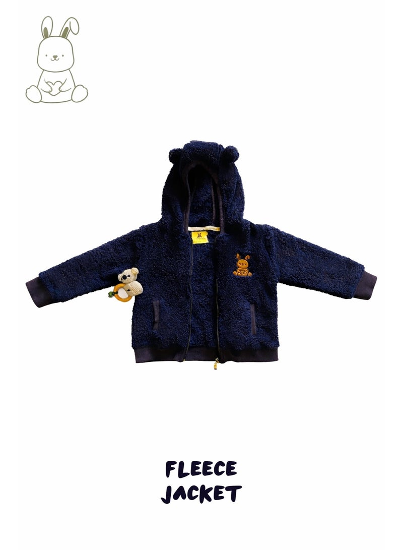 Little Bunnies Kids Fleece Jacket – Fur Zip - Image 1