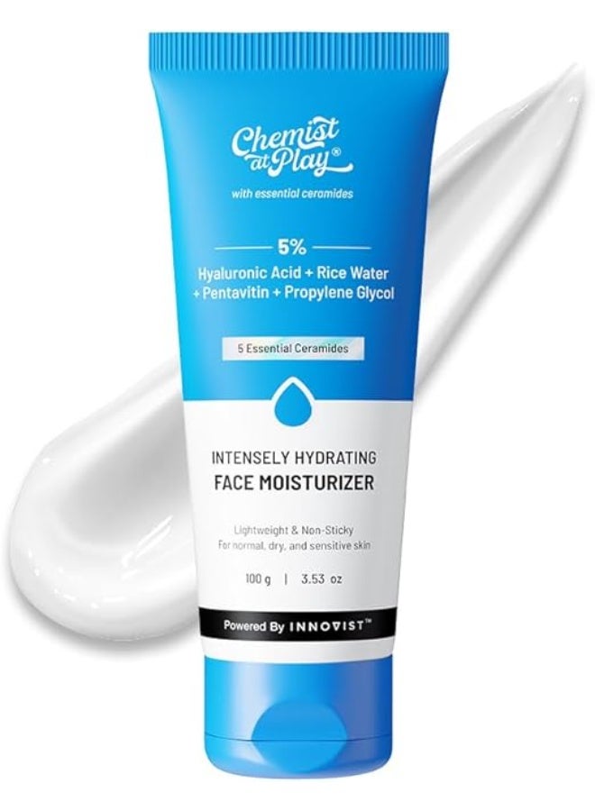 Chemist at Play Intensely Hydrating Face Moisturizer | Hydrates Up to 24 Hours | Repairs Skin Barrier | Lightweight, Non-Sticky Formula | Best for Dry Skin | 100gms - Image 1