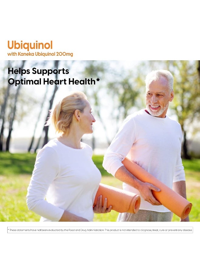 Doctor's BEST Ubiquinol Featuring Kaneka Qh, Non-Gmo, Gluten Free, Soy Free, Heart Health, 200 Mg, 30 Softgels  - Image 5