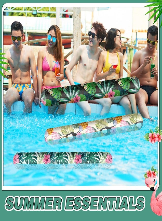 WinnerWhy 4 Pcs Inflatable Pool Noodles 41.3 Inch Hawaii Swim Pool Noodles Floats Inflatable Tropical Pool Noodles for Adult Water Game Pool Beach Hawaii Party Sports(Hawaiian) - Image 4