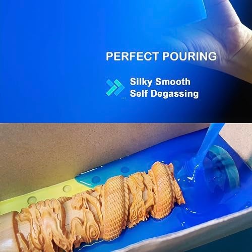 BBDINO Silicone Mold Making Kit 30A 4.4 lbs Translucent, High Strength Liquid Silicone Rubber for Molds Making,1:1 by Volume Ideal for Casting Resin/Silicon/Soap/Concrete Molds - Image 3
