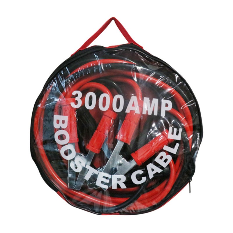 Booster Jumper Cables 5M 3000A Soft Rubber Durable Lengthened Protective Wires - Strong Clamp Force Professional Crocodile Clamps Jumper Cable for Heavy Duty Automotive Outdoor Emergency Jump Starts - Image 1