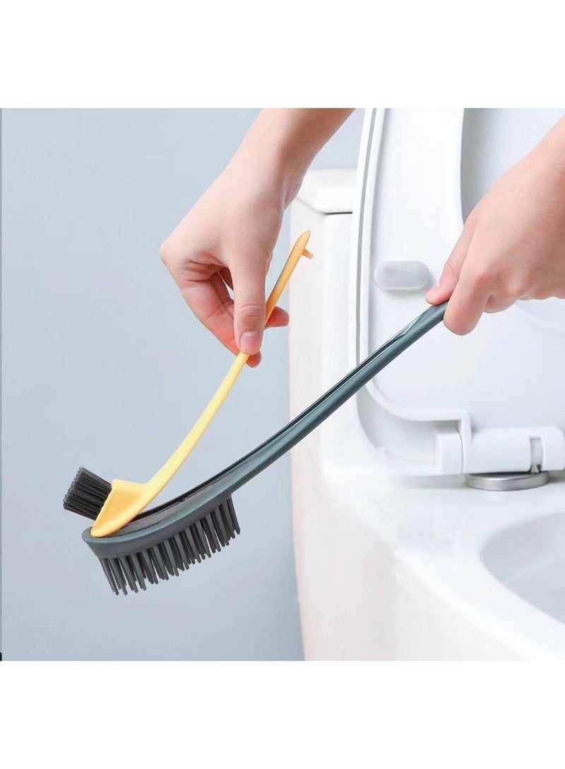 Multifunctional Double Sided Bristle Toilet Brush, Detachable Small Toilet Bowl Brush, Strong Cleaning Bristles, Long Handle for Bathroom Deep Cleaning Tasks - Image 2