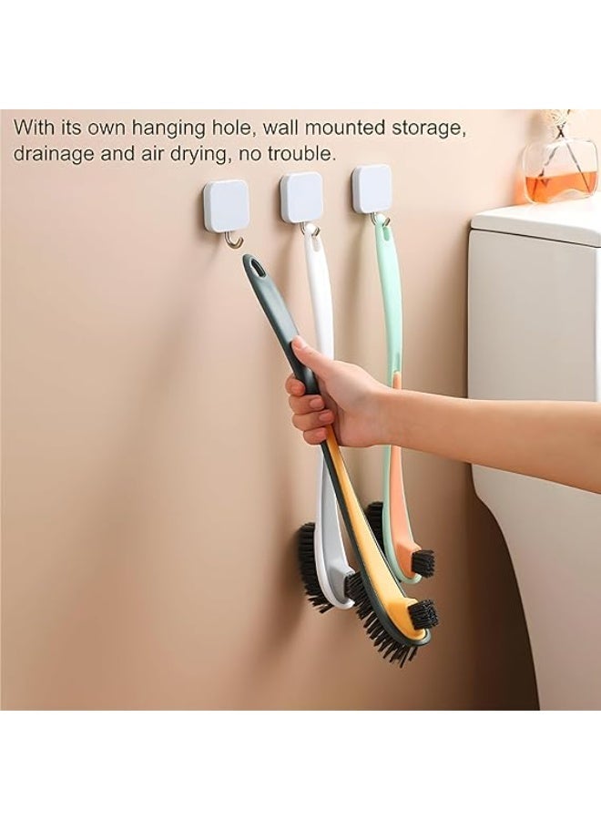 Multifunctional Double Sided Bristle Toilet Brush, Detachable Small Toilet Bowl Brush, Strong Cleaning Bristles, Long Handle for Bathroom Deep Cleaning Tasks - Image 1
