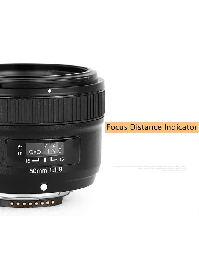 YONGNUO YN50mm F1.8N Standard Prime Lens Large Aperture Auto Manual Focus AF MF for Nikon DSLR Cameras - Image 4
