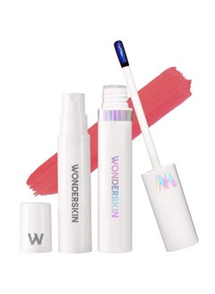 Wonder Blading Peel and Reveal Lip Stain Kit, Long Lasting Lip Tint, Transfer Proof, Matte Lipstick Waterproof Lip Stain (Romance)