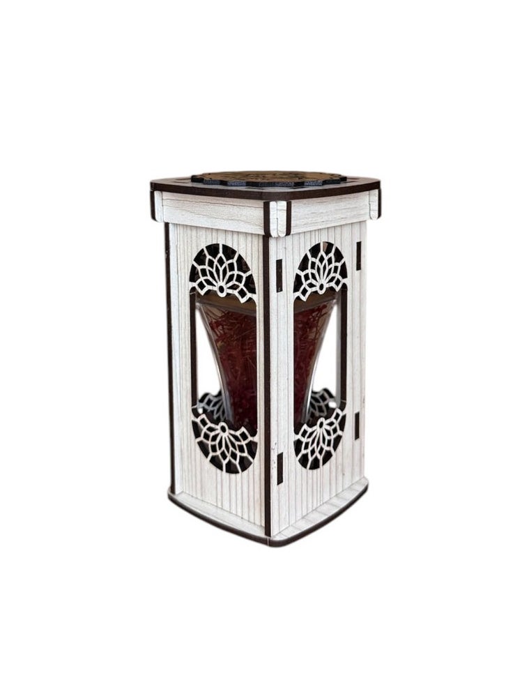 ZARCHIN Wooden Saffron Box and 1gm Super Negin Saffron  - Image 1