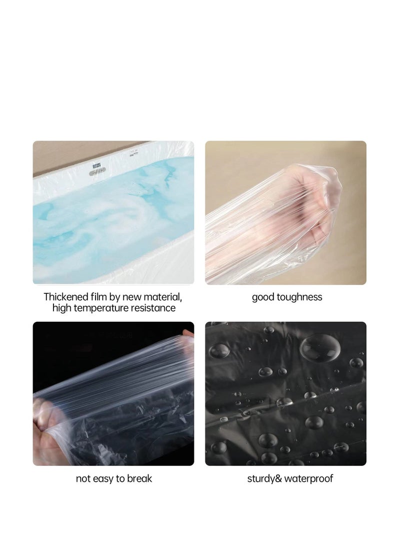30 Pack Disposable Bathtub Cover Liner, Large Bathtub Liner Plastic Bag Hotel Bathtub Liners with Individual Package, suitable for Salon, Household and Hotel Bath Tubs (102x47inch) - Image 5