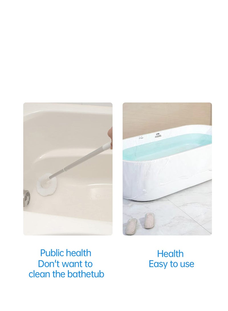 30 Pack Disposable Bathtub Cover Liner, Large Bathtub Liner Plastic Bag Hotel Bathtub Liners with Individual Package, suitable for Salon, Household and Hotel Bath Tubs (102x47inch) - Image 4