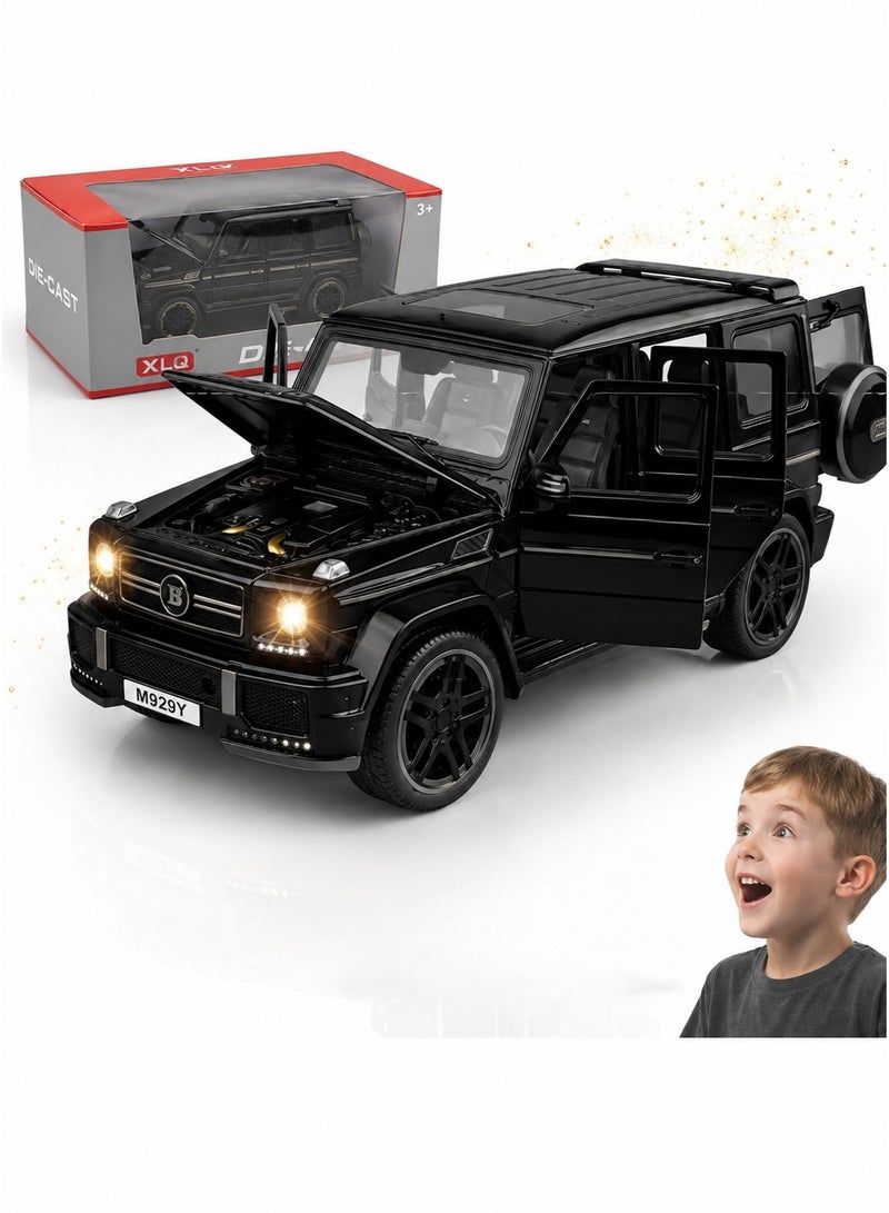 DEXO سيارة مينيature مرسيدس G-Class بمقياس 1:24 – لعبة SUV فاخرة مع أضواء، صوت وإجراء سحب للخلف - Image 1